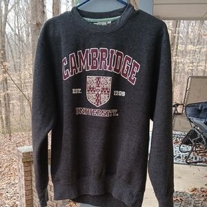 CAMBRIDGE UNIVERSITY GREY SWEATSHIRT, SZ.med.